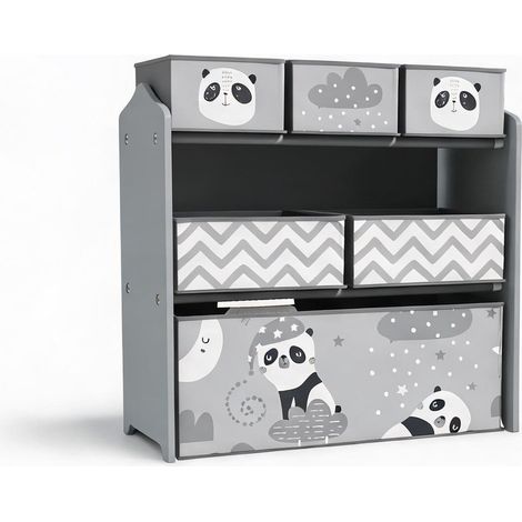 Rangement enfant Montessori en MDF et acier 63 x 30 x 66 cm (1/5)
