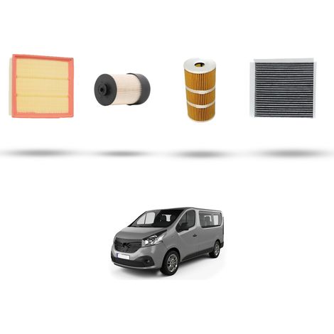 Kit tagliando 4 filtri compatibile con Renault Trafic III 1.6 Dci 103kw dal 2014 (1/5)