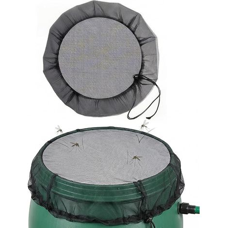 Mosquito Net for Rain Tanks, Protection Net for Rainwater Collector, Rain Water Collector, Barrel Protection Against Leaves and Mosquitoes (60 cm) (1/5)