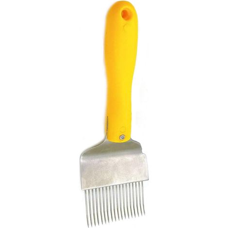 Fourchette à décapsuler les abeilles, 18 aiguilles en acier inoxydable, outil de récolte du miel avec poignée ergonomique, pour accessoires d'apiculture et gestion