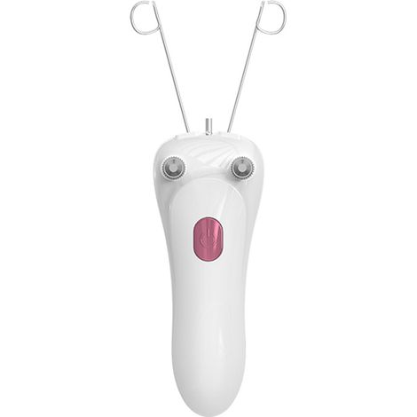 Épilateur à fil électrique portable pour le visage, rechargeable par USB, 2 couleurs, sûr et portable (rose) - Parfait-AquaForge (1/5)
