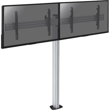 Support sur pied pour 2 écrans TV 50'' - 55'' - Hauteur 175cm - A visser (1/3)