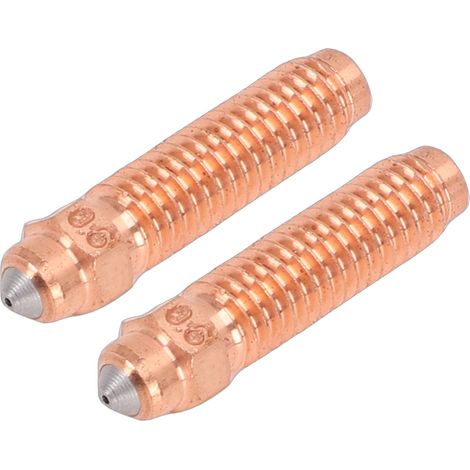Lot de 2 buses 3D renforcées M6x25mm 0.6mm cuivre rouge acier trempé pour Elegoo Centauri Carbon, embouts hotend haute conduction thermique (1/5)