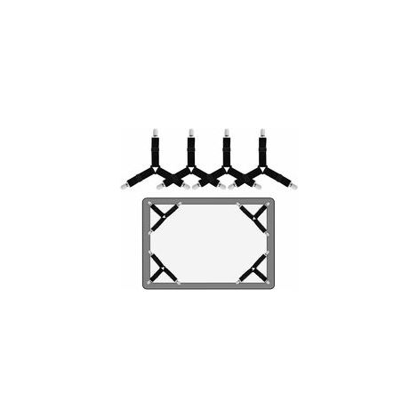 Sangles Élastiques Triangulaires Avec Clips Pour Draps Et Housses De Matelas Usage Domestique Lot De 4 (1/5)