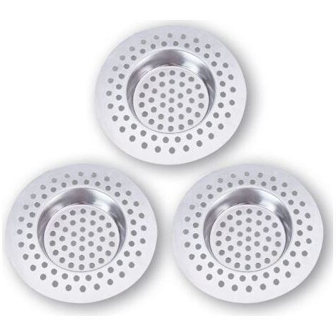 Stainless Steel Kitchen Sink Filter (Set of 3) Kitchen Sink Grid, Kitchen Accessory, Bathroom, Kitchen (1/5)