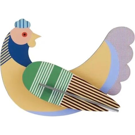 Studio ROOF Ornament, Bastel-Set, 3D Wandobjekt - Huhn (1/3)