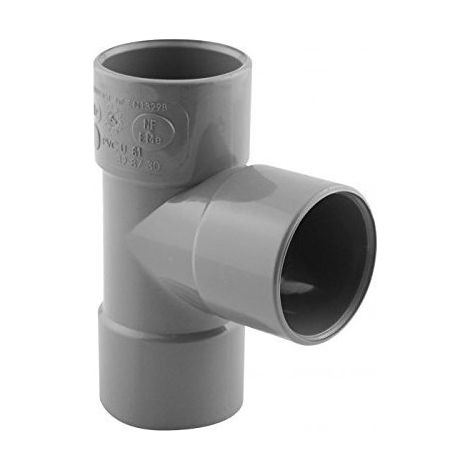 ø 40 mm, un Te pvc évacuation plomberie, F.F - jardiboutique