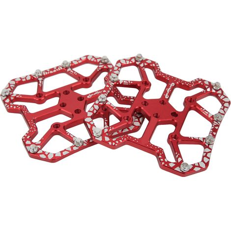 Paar selbstverriegelnde Fahrradpedaladapter, Plattformadapter für SPD-Pedalsystem, rot (1/5)