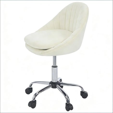 Bureau assis-debout ajustable, fauteuil de travail ergonomique, chaise de maquillage à roulettes
