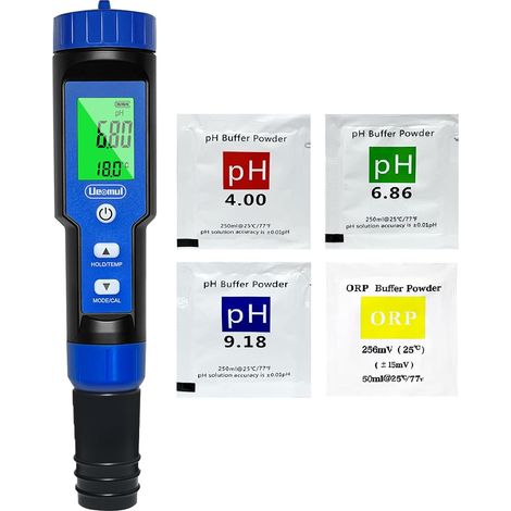PH Mètre 7-en-1, Testeur PH TDS EC SALT ORP S.G Température, Tester Eau de 0.01 pH haute précision pour Piscine, Aquarium, Eau potable, Hydroponie (1/5)