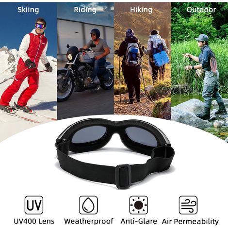Juego de 3 piezas de gafas para bicicleta, gafas para ciclismo, gafas para vehículos todoterreno, protección UV, a prueba de polvo, a prueba de viento, gafas para vehículos todo terreno.