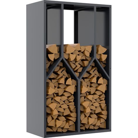 Westmann Kaminholzregal 95x50x160 cm anthrazit