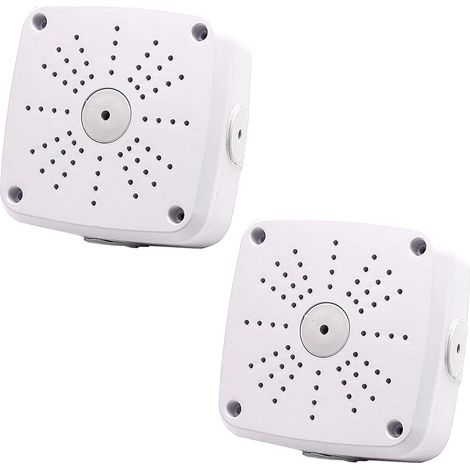 Lot de 2 boîtiers de montage universels pour caméra de sécurité dôme - Support de câble caché - Couvercle de caméra dôme intérieur - Boîte de jonction pour caméras dôme (1/5)
