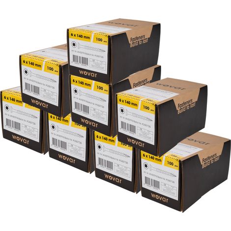 Spanplattenschrauben Verzinkt 6 x 140 mm Torx 30 Teilgewinde - (1/4)