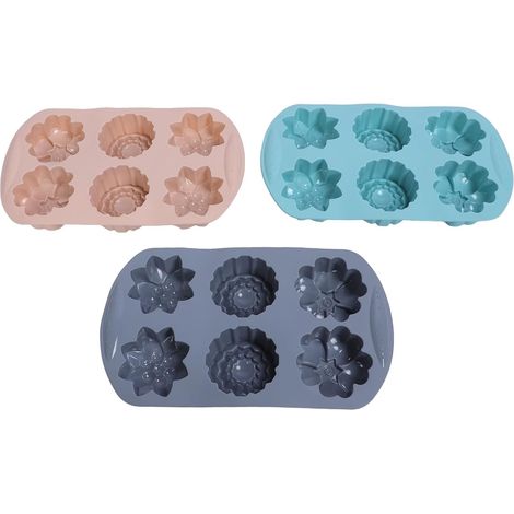 Moule à Muffins en Silicone 3 Pièces, Moule à Muffins Antiadhésif pour la Cuisson de Cupcakes, Polyvalent pour Four, ondes, Réfrigérateur, Lavable au Lave-vaisselle,Parent,- (1/5)