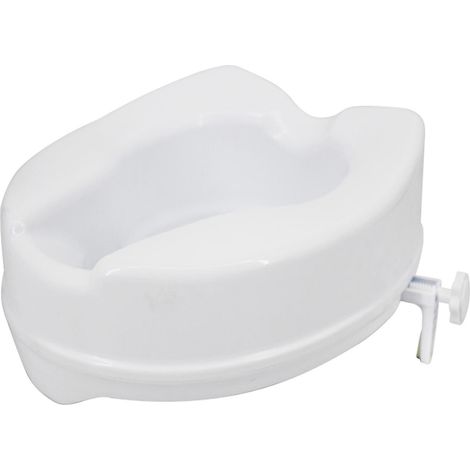 Erhöhter Toilettensitz, 300 Pfund Tragkraft, Schwerlast-WC-Sitz mit Befestigungsklammern