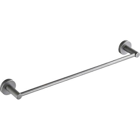 Porte-serviettes mural en cuivre compatible avec les salles de bain, 1 pièce, gris simple, organisateur (1/5)