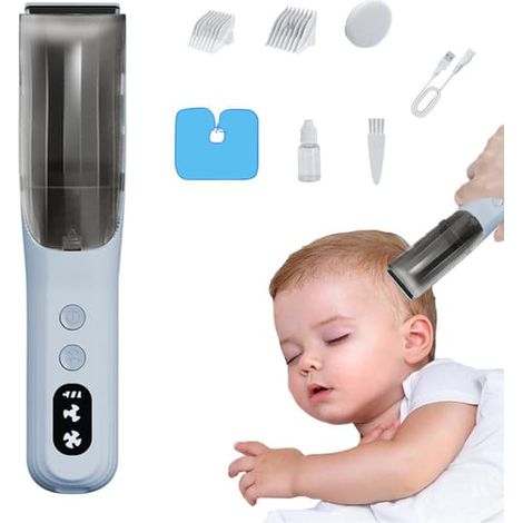 Tondeuse à cheveux sans fil silencieuse pour enfants et tout-petits, tondeuse électrique étanche, kit de coupe de cheveux à faible bruit, tondeuse silencieuse pour une utilisation à domicile (1/5)
