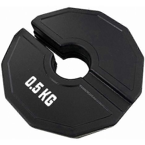 Disques de poids miniatures d'entraînement de précision (0,5 kg), adaptés aux salles de sport - petits disques d'haltères recouverts de caoutchouc. (1/5)
