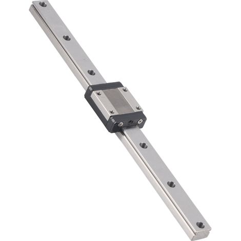 Glissière linéaire MGN15 250mm, rail de guidage industriel pour automatisation, mouvement linéaire précis, équipement CNC, coulisseau de précision (1/5)
