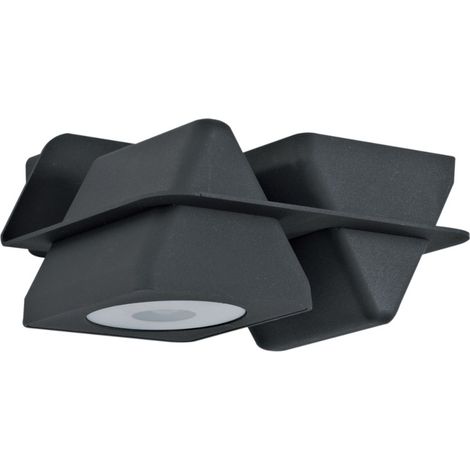 Applique murale LED 6W bidirectionnelle anthracite lumiere chaud 3000K 600lm 230V exterieure IP44 TETI ARLUX (1/4)