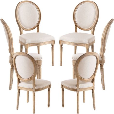 Packs Sillas Comedor - Pack 6 Sillas Palace - Crema