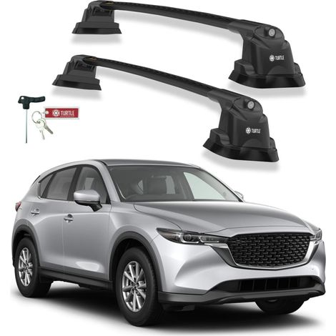 TURTLE kompatibel mit Mazda Cx-5 (Ke) 2012-2016 Dachträger Air3 Schwarz (1/5)