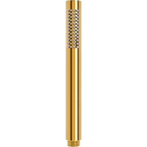 1 Spray Handheld Shower Head with 48 Anti-Scaling Nozzles for Instant Water Heater, Double Wall Hand Shower (Gold) (1/5)