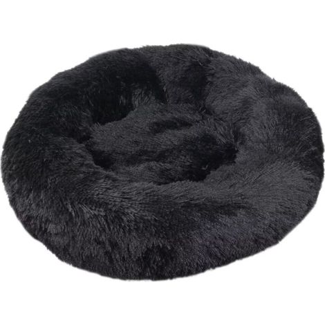 Coussin moelleux lavable pour chat et chien, noir, 60 cm – DELKEVIC