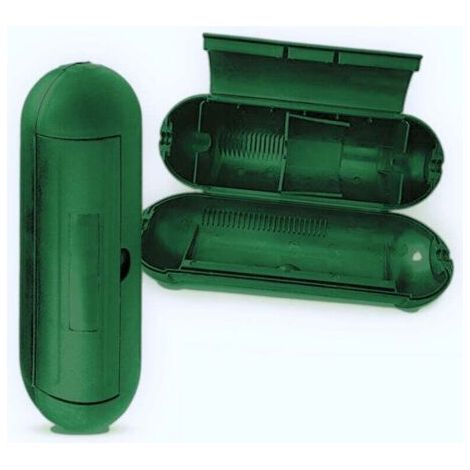 Cache-fil de sécurité extérieur extensible pour guirlandes lumineuses, fontaines, pompes de piscine, climatiseurs, etc. Simple, vert (1/3)