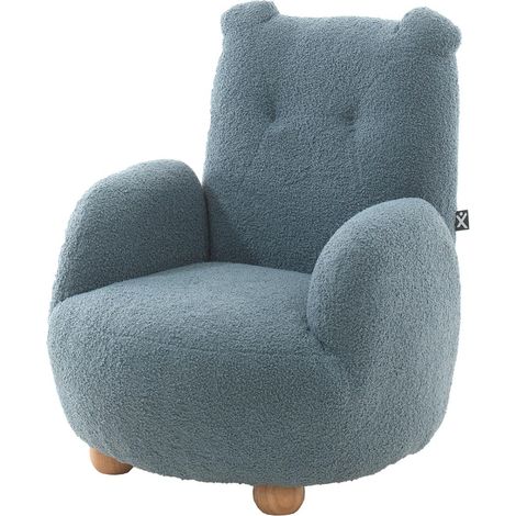 Fauteuil Enfant Ours "Rocky" 67cm Bleu (1/5)