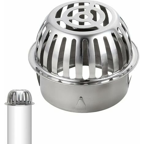 (Durchmesser: 75 mm) Laubschutzgitter aus Edelstahl 304 für Dachrinnen – Laubschutz – Laubfangfilter für Dachrinnen, Laub, Moos (1/5)