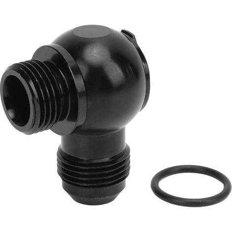 Adaptateur Banjo AN-10 à 1/2 pouces BSP, raccord en alliage d'aluminium noir, capacité de charge élevée. (1/4)