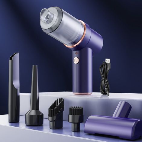 Aspiradora de mano inalámbrica para automóvil - Hoover 2 en 1 con potencia de succión, recargable e ideal para el hogar, pelo de mascotas, computadora y automóvil (1/5)