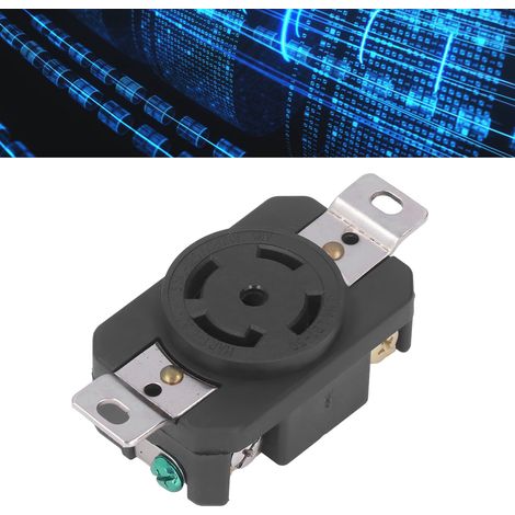 Prise industrielle américaine NEMA L21-30 à 5 trous avec système anti-déconnexion, 30 A, 120/208 V (1/5)