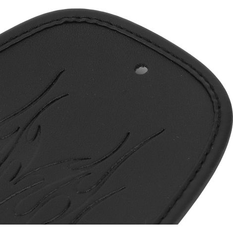 Kurze Leder-Kotflügelverkleidung mit Flammenmuster für Harley Sportster XL 883 1200 48 Schwarz (1/5)