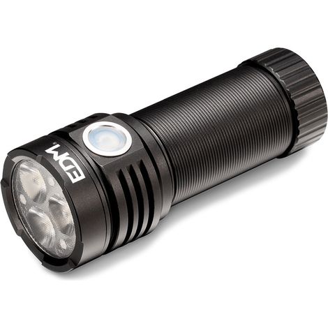 Torcia LED con 3 LED Osram 30W 3300lm Ricaricabile. Edm - Edm