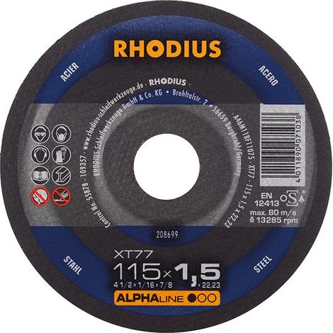 RHODIUS XT77, 100 Stück, 115 x 1,5 mm, Trennscheibe (1/3)
