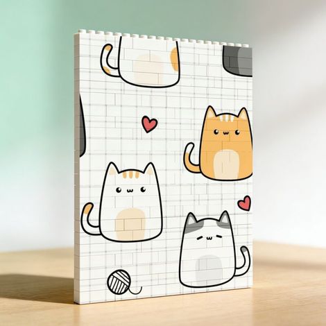 Cadre en blocs de construction, cadeau pour saint valentin (1/5)