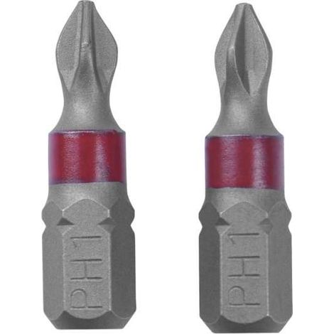 Inserti Bit a Croce Philips PH 2 1/4" 25mm Pz2 Avvitatore Giraviti Masidef (1/2)