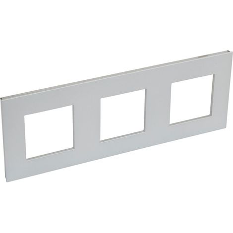 Marco 3 elementos VALENA NEXT aluminio LEGRAND 741033