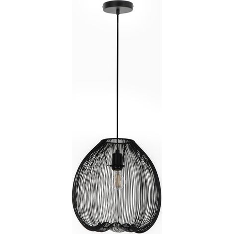 Lampadario moderno urban nero metallo cm 35 (1/3)