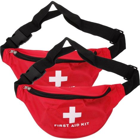 Erste-Hilfe-Gürteltasche 2er-Set, robustes Nylon, für Outdoor & Sport