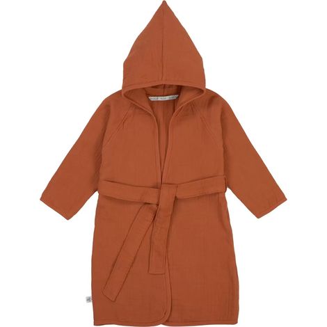 Peignoir Bébé - Gaze de Coton - 100 % Coton - Terracotta - 24-36 mois