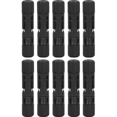 IP67 wasserdichter Solarstecker, 10 Paare, Stecker/Buchse, 1000V Photovoltaikkabel (1/5)