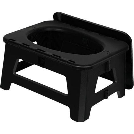 Toilettes Pliantes de Camping, Toilettes d'extérieur, Commode, boîte de Rangement Polyvalente, Pot Pliable d'urgence pour pêche, Bateau (1/5)