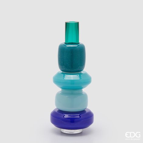 EDG Vaso Strati Vetro Mix Blu H 40 (1/5)