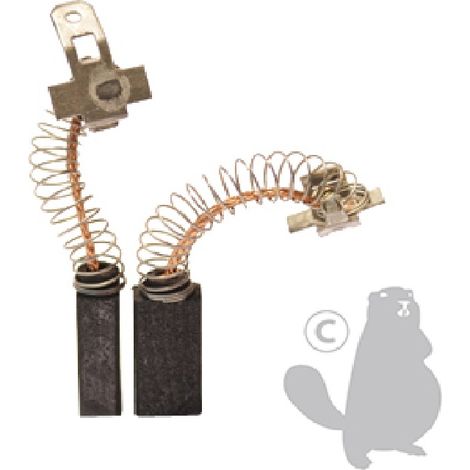 Jeu De 2 Charbons Adaptable Pour De Walt. Dimensions: 4 X 6,4 X 10,5mm. -pl