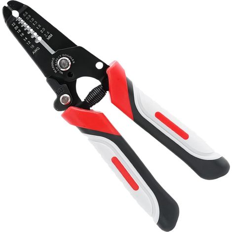 15 cm manuelle Abisolierzange Crimpzange für elektrische Kabel: Zum Abisolieren von Kabeln, Festziehen von Steckverbindern und für Reparaturen im Haushalt. (1/5)