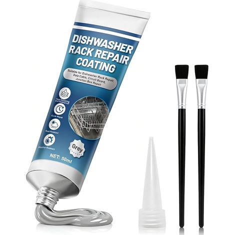 Kit Reparation Rouille Panier Lave Vaisselle, Mastic Acrylique